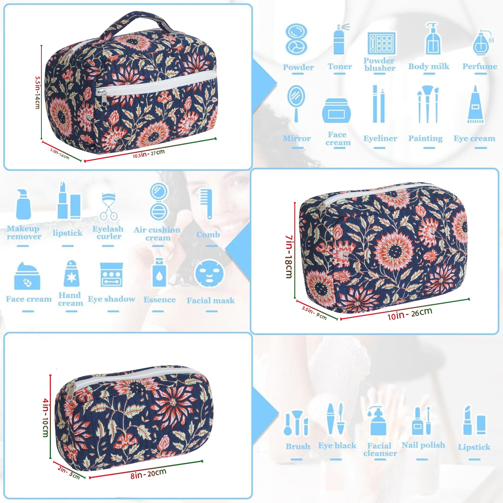 Indigo Imperial Travel Set